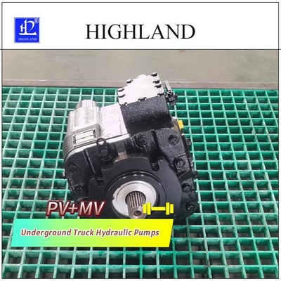 PV22 MV23 زیرزمینی کامیون پمپ های هیدرولیک فولاد ریخته خانه 1 سال گارانتی