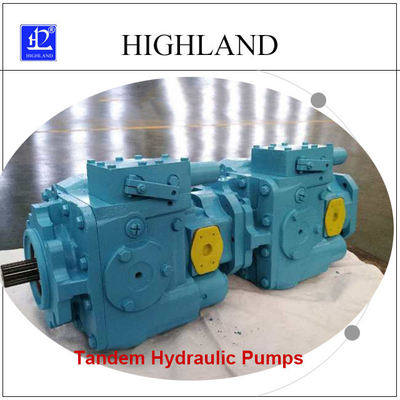 350 بار پمپ هیدرولیک پشت سر هم جابجایی متغیر 110cc/R+110cc/R