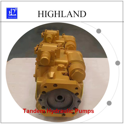 350 بار پمپ هیدرولیک پشت سر هم جابجایی متغیر 110cc/R+110cc/R
