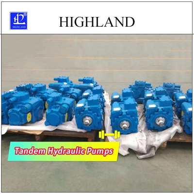 پمپ های هیدرولیک پشت سر هم سرعت نامی 2500r/min با کنترل فشار و جریان 110cc/R+110cc/R