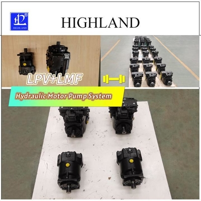HIGHLAND ماشین خرد کردن هائیدرولیک پمپ موتور سیستم محوری ساختار