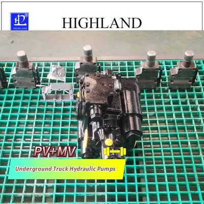 PV22 MV23 زیرزمینی کامیون پمپ های هیدرولیک فولاد ریخته خانه حداکثر جابجایی