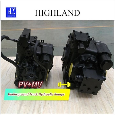 PV22 MV23 زیرزمینی کامیون پمپ های هیدرولیک فولاد ریخته خانه 1 سال گارانتی
