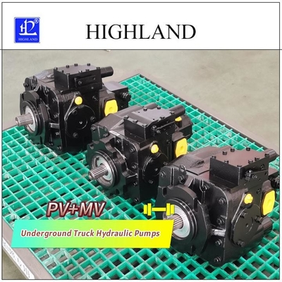 PV22 MV23 زیرزمینی کامیون پمپ های هیدرولیک فولاد ریخته خانه 1 سال گارانتی