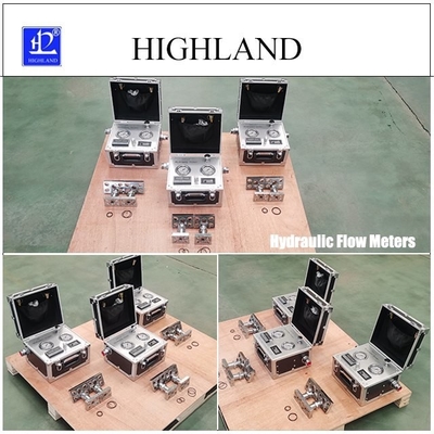 صفحه نمایش داده های HIGHLAND هيدرولیک فلومتر فشار حداکثر 420 بار برای مخلوط کننده سيمان
