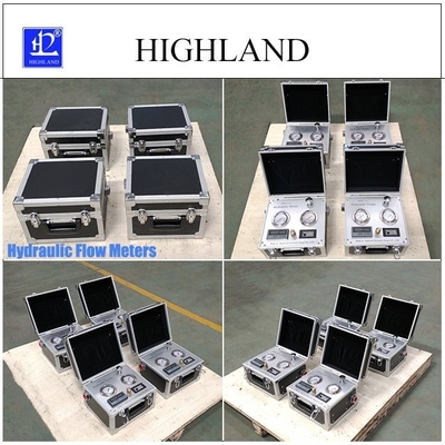 HIGHLAND اندازه گیری دقیق جریان نمایش داده های هایدرولیک تست کننده برای مخلوط کننده سیمان